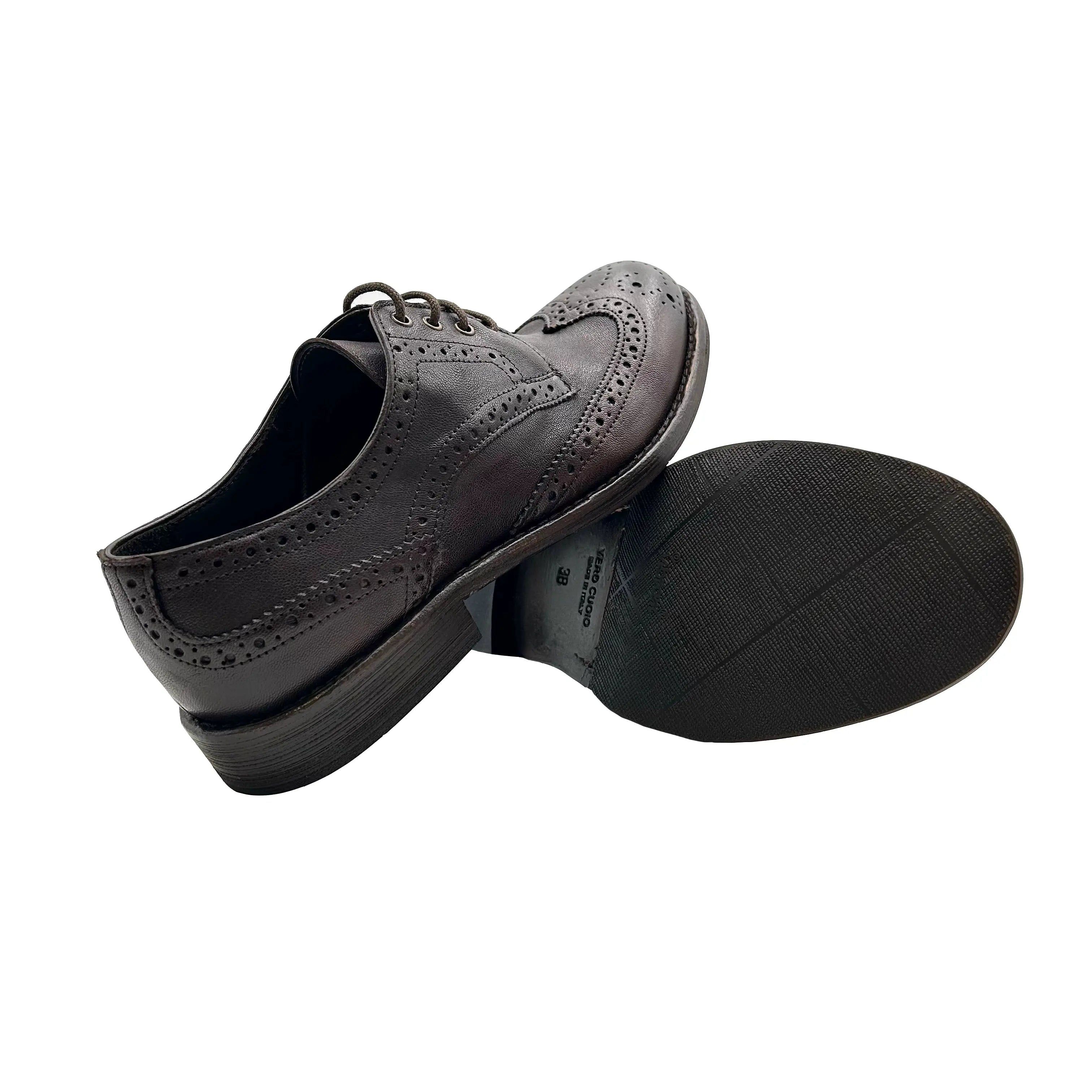 Sandro Barbera Stone Wax 18225 derby donna moro brogue