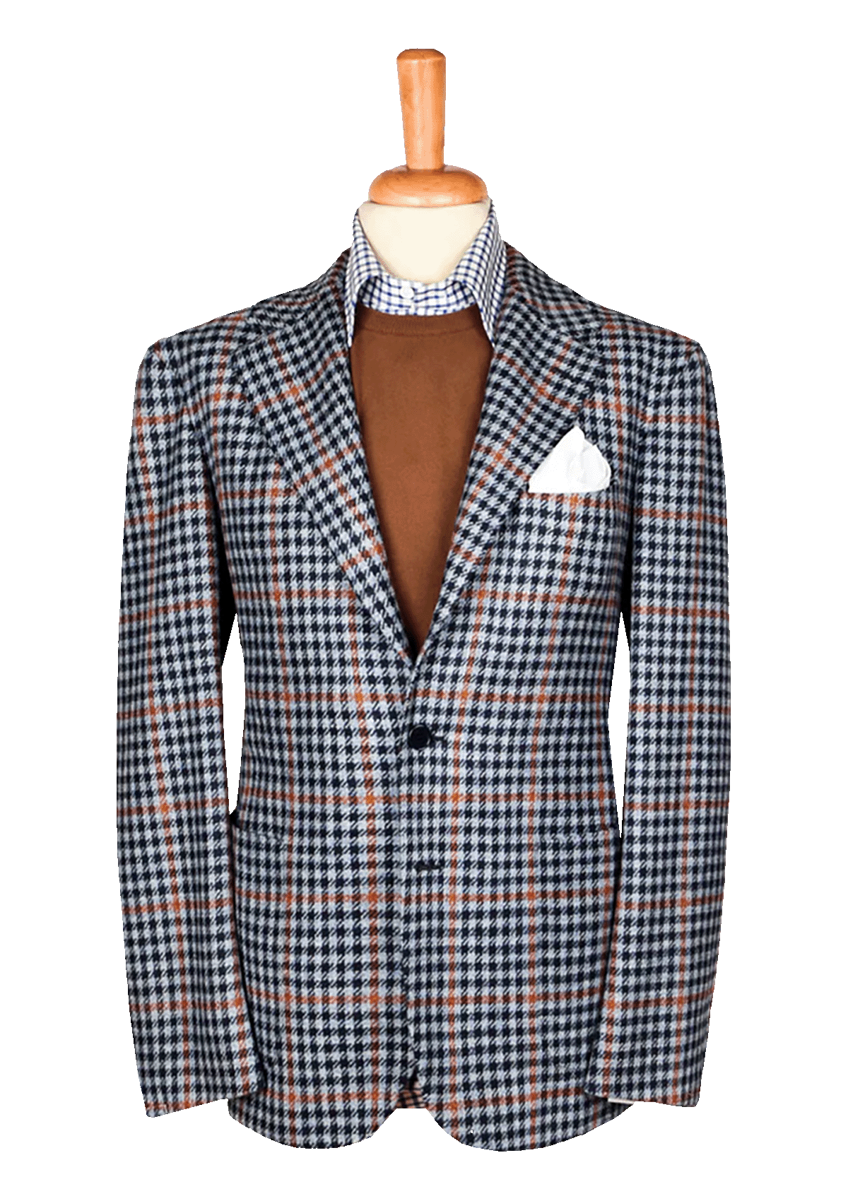 Stefano Bemer Blazers SV2095 giacca blu lana Shetland