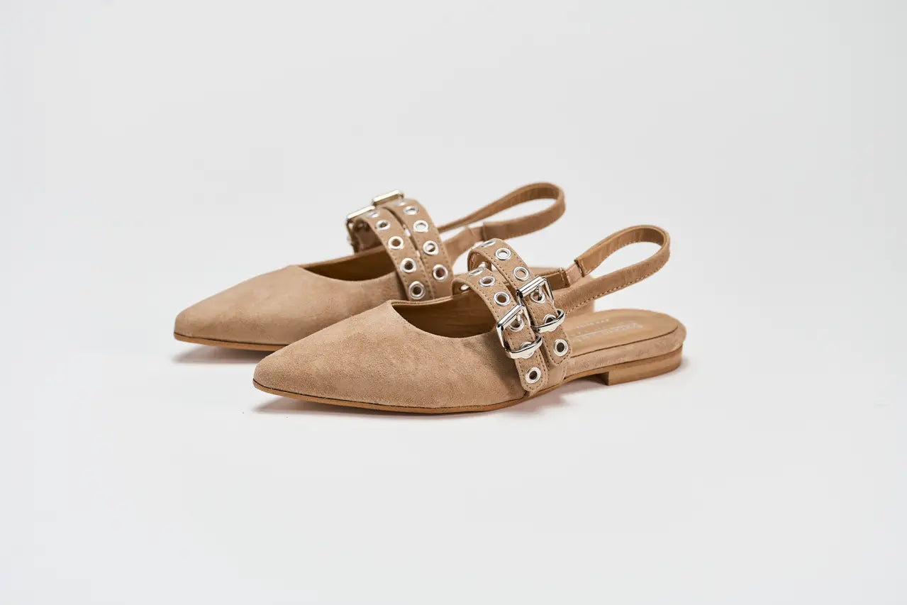 Sandro Barbera Marta 11 Sandalo Chanel Taupe Nappa