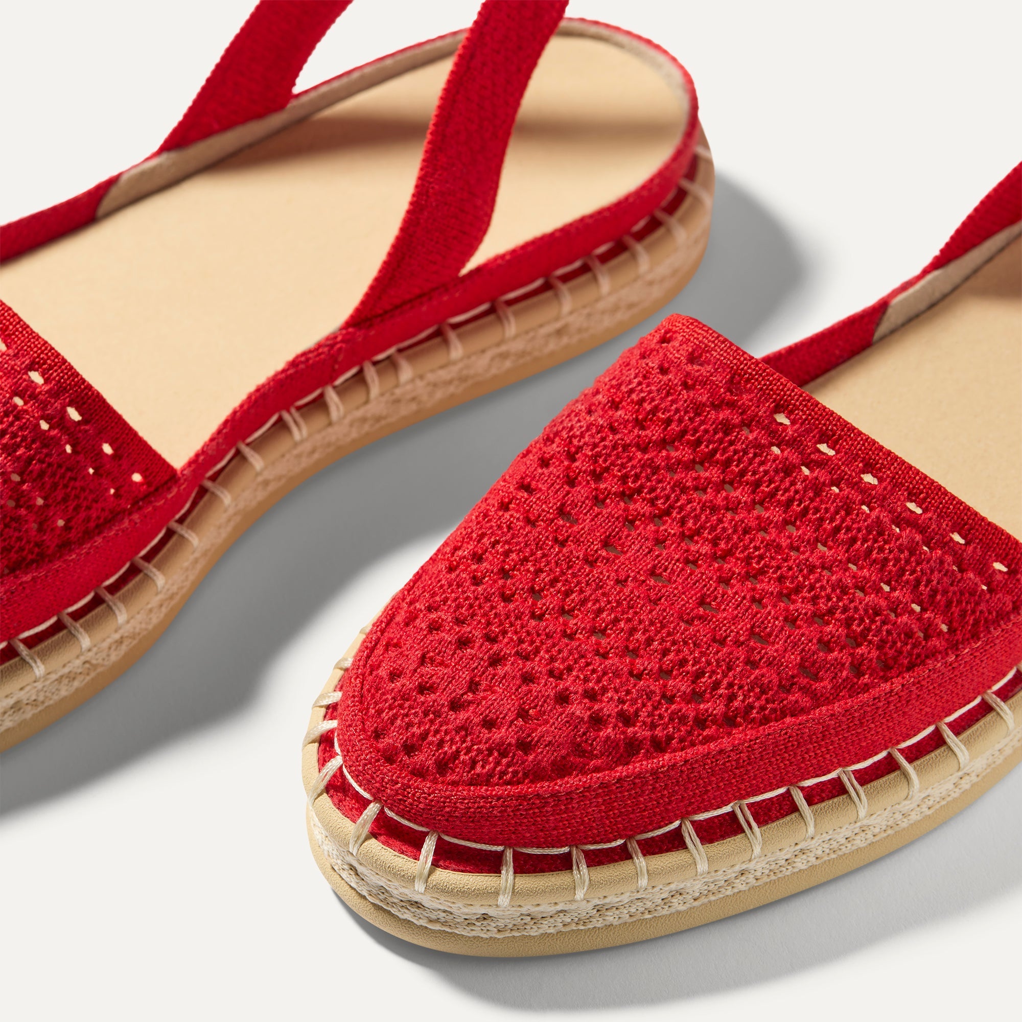 Rothy's The D'Orsay Espadrille ballerine donna Bright Red Crochet