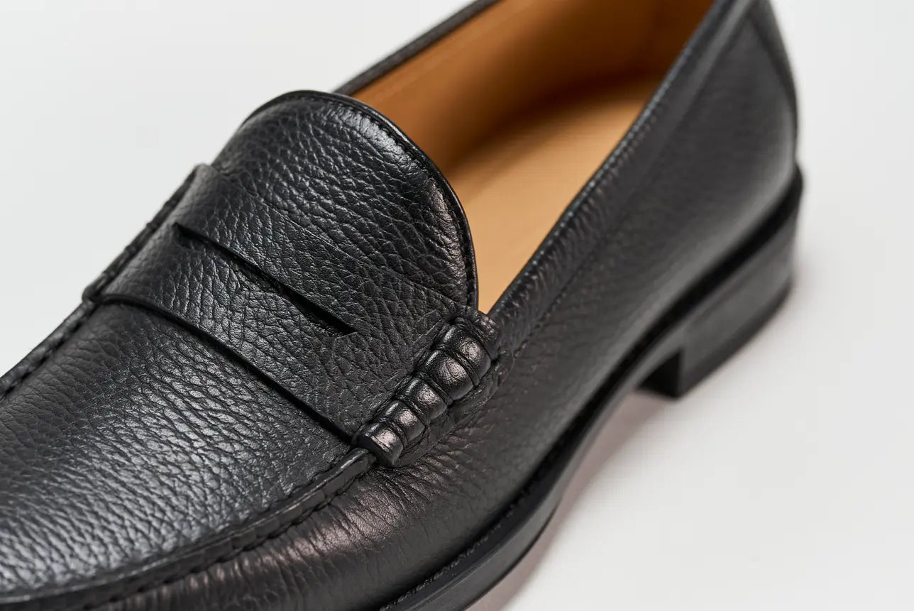 Sandro Barbera Brera penny loafer uomo nero bottalato