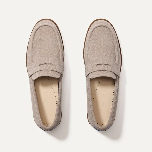 Rothy's The Penny Loafer mocassini donna ReVelvet Dove tortora