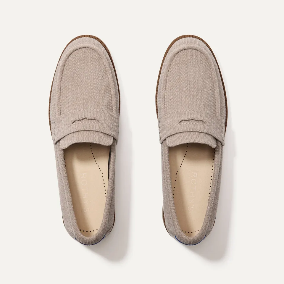 Rothy's The Penny Loafer mocassini donna ReVelvet Dove tortora