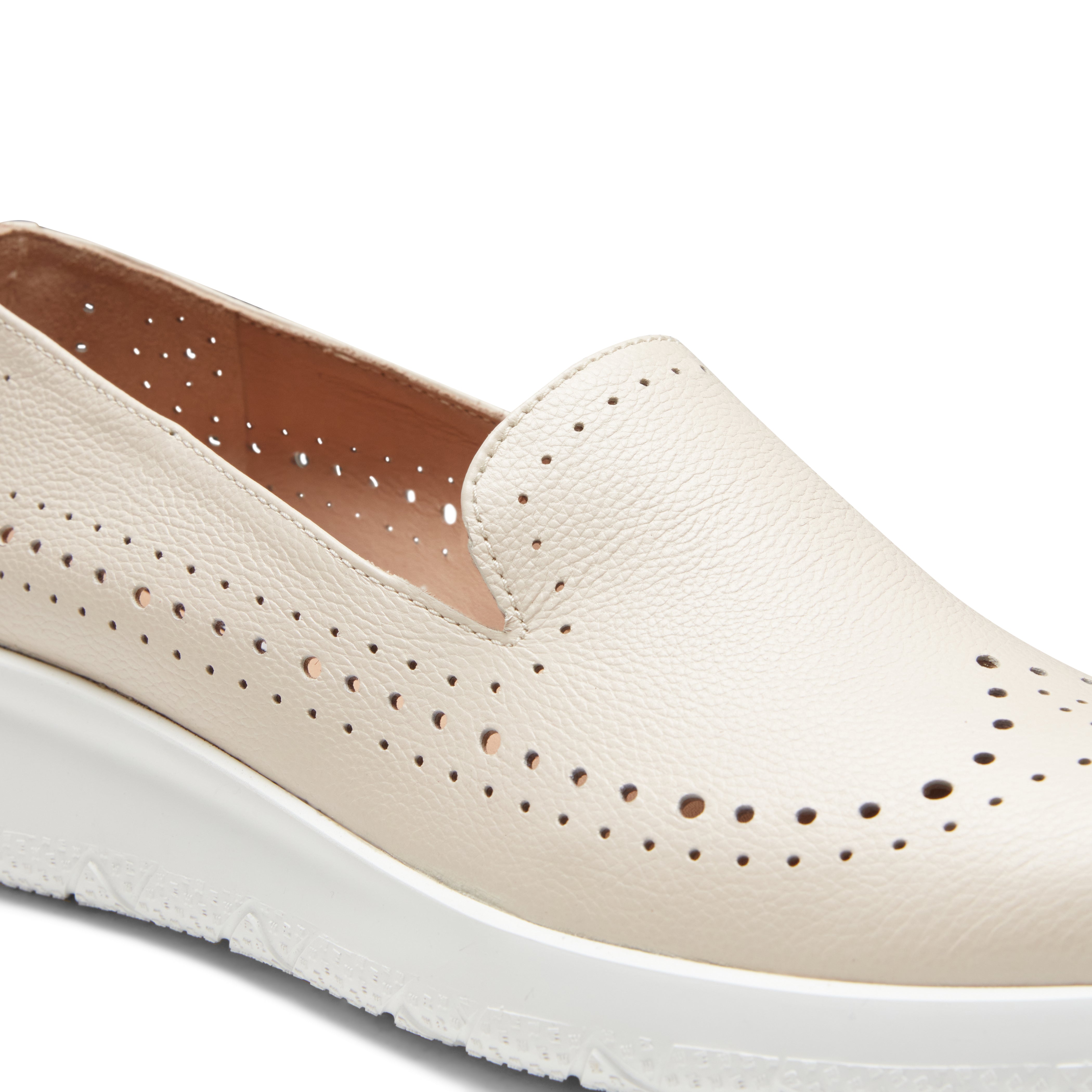 F.lli Rossetti Slipper 77099 latte pelle traforata donna