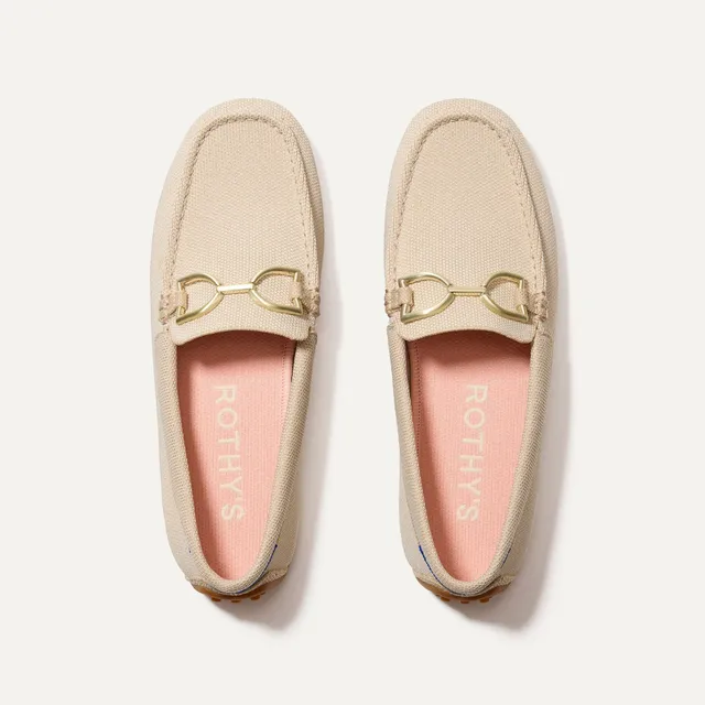 Rothy's The Double Bit Driver mocassini donna Sesame morsetto oro