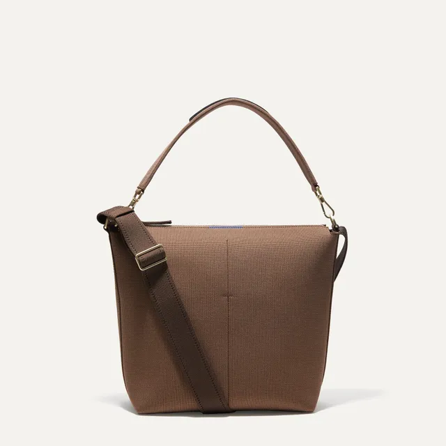 Rothy's Mini Zip Bucket borsa secchiello Knot Brown