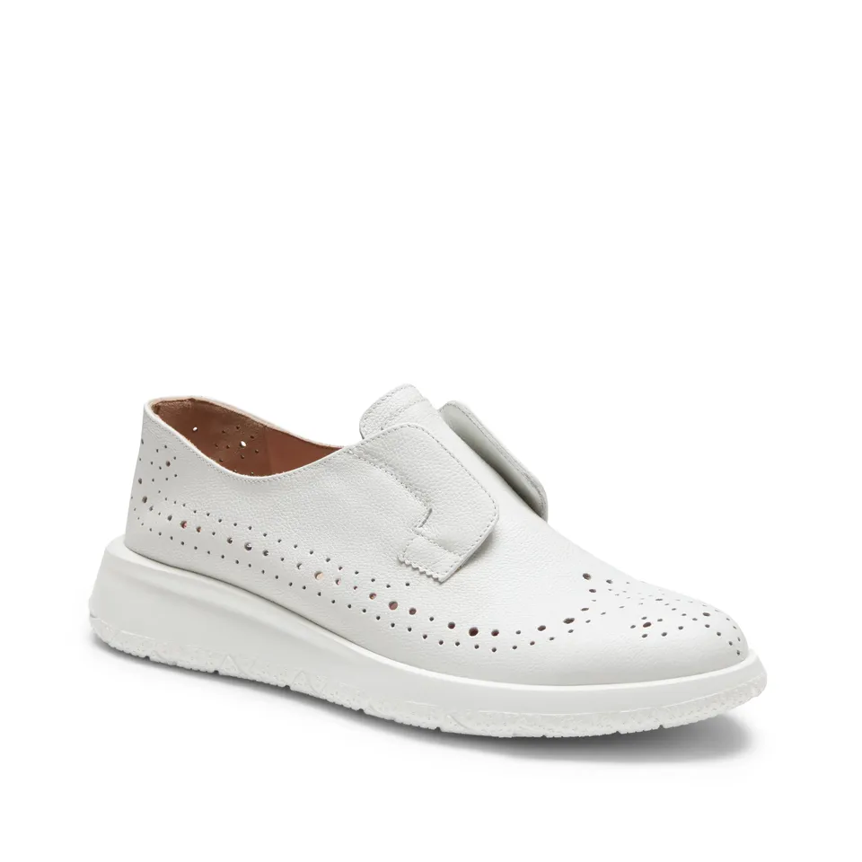 F.lli Rossetti One 77098 sneaker bianco pelle traforata