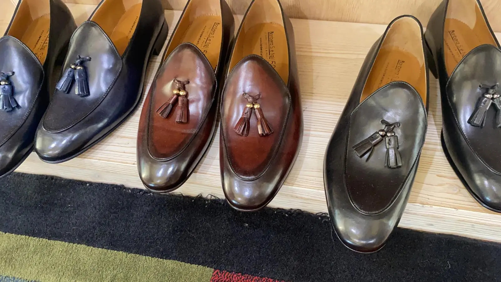 Sandro Barbera Barberine loafers mocassini uomo neri nappine