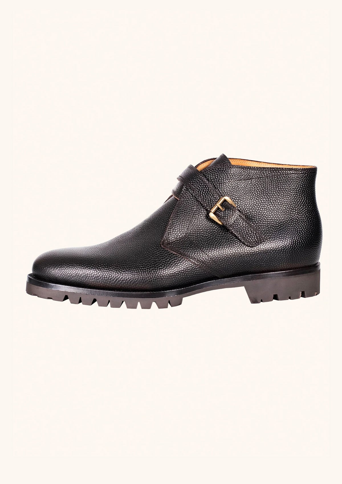 Stefano Bemer Boots C7400 stivale pelle fibbia suola carrarmato