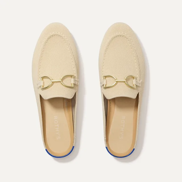 Rothy's Double Bit Loafer Mule mocassini sandstone