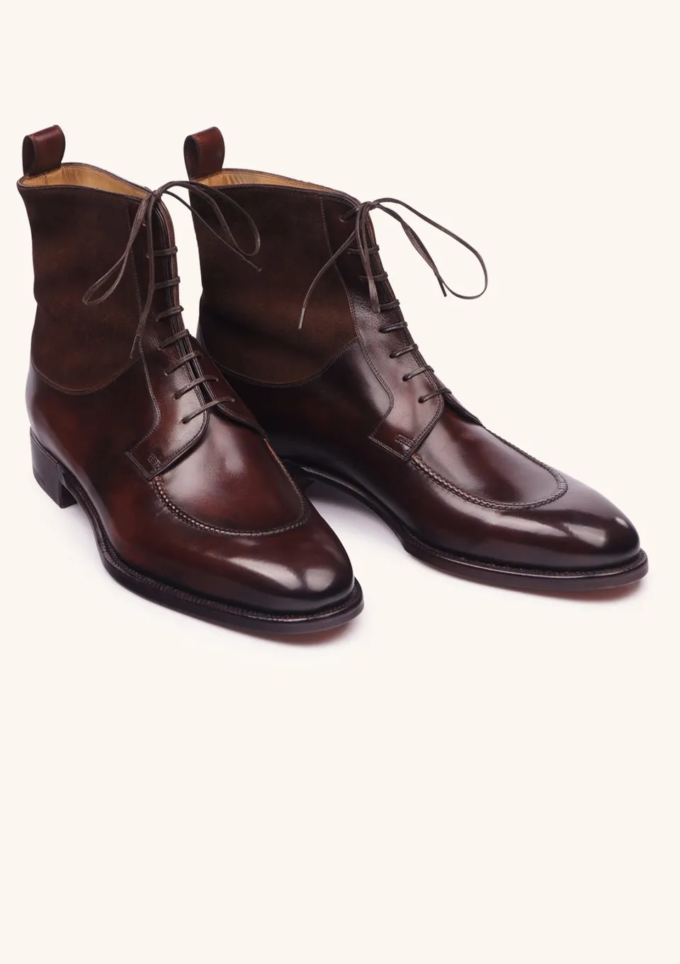 Stefano Bemer C7800 stivali derby pelle marrone