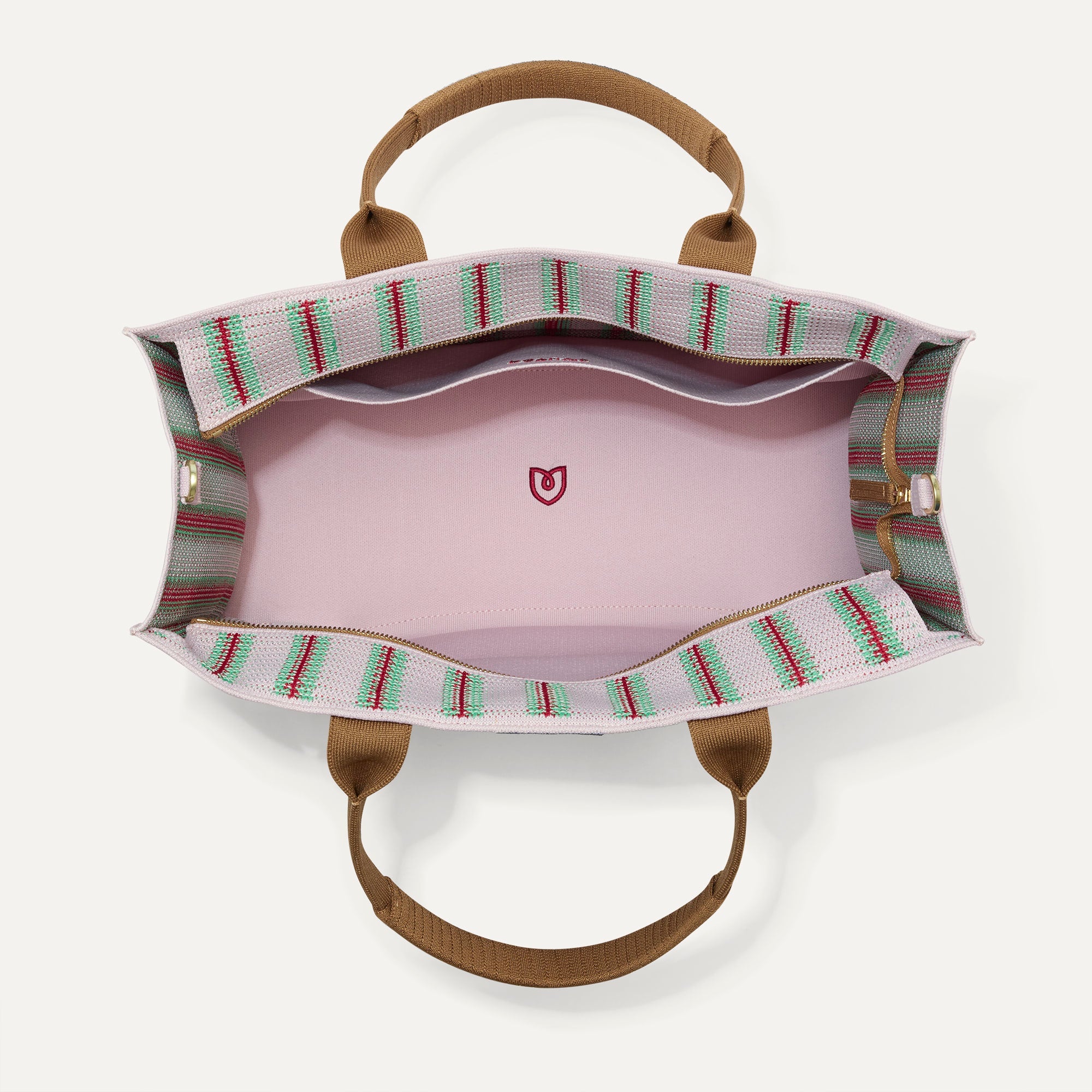 Rothy's Classic Tote tote bag Watermelon Market Stripe rosa