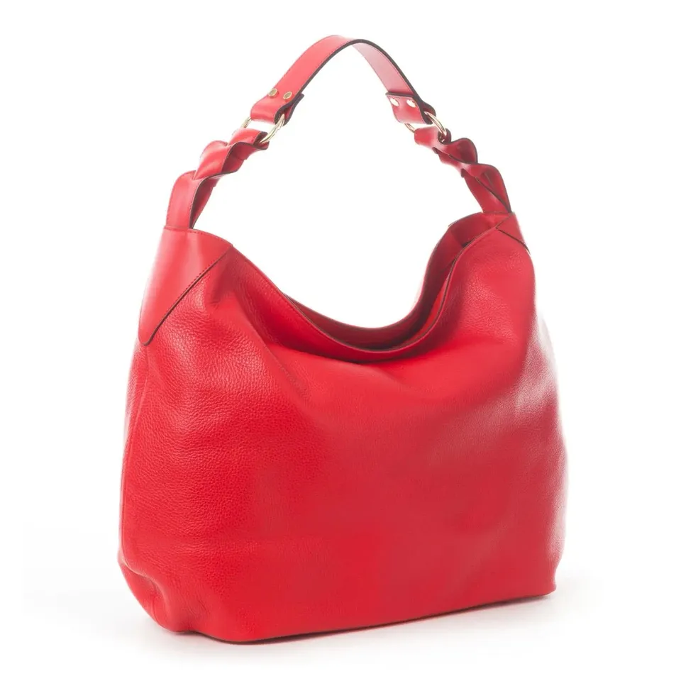 Sandro Barbera C03 borsa pelle rossa bottalato 37x33x15 cm
