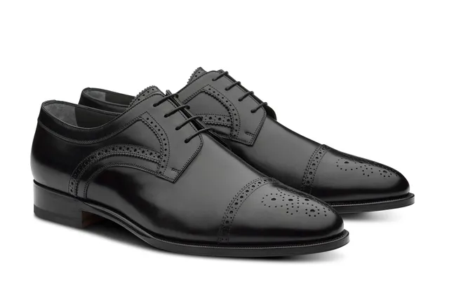 Nipmar Derby E21/1003 scarpe derby uomo nero brogue
