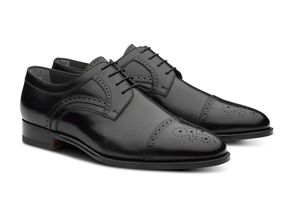 Nipmar Derby E21/1003 scarpe derby uomo nero brogue