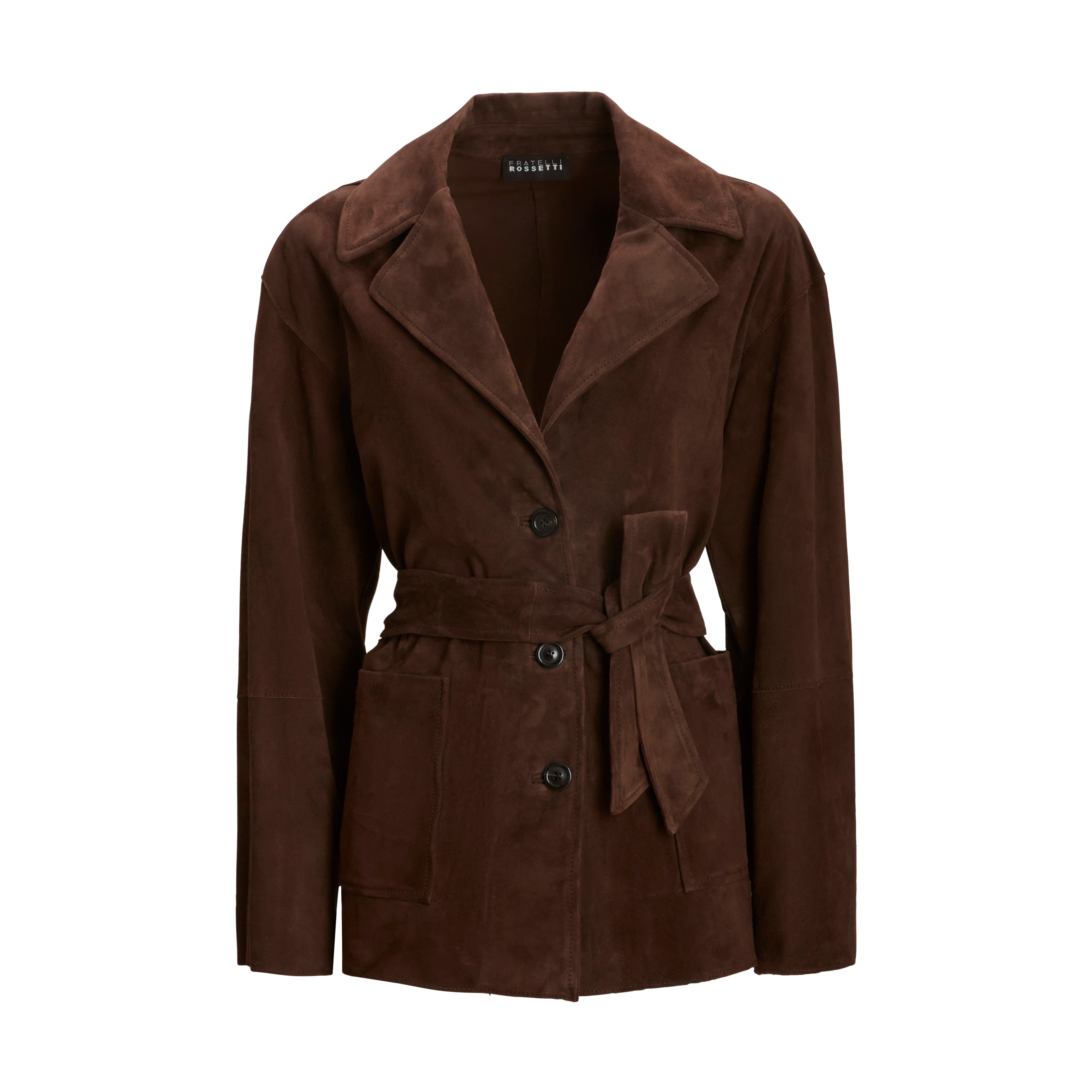 F.lli Rossetti 98325 Giacca Donna Suede Marrone Cioccolato