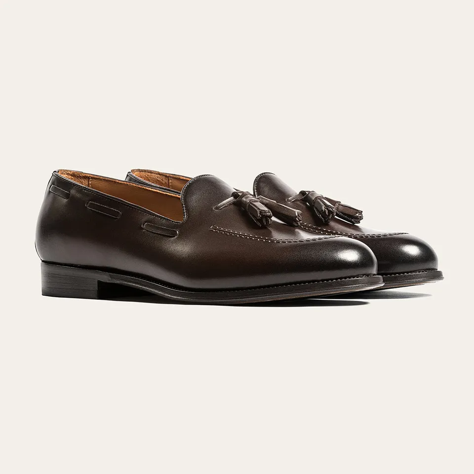 Dellovo Chiaiolella mocassini uomo cognac pelle