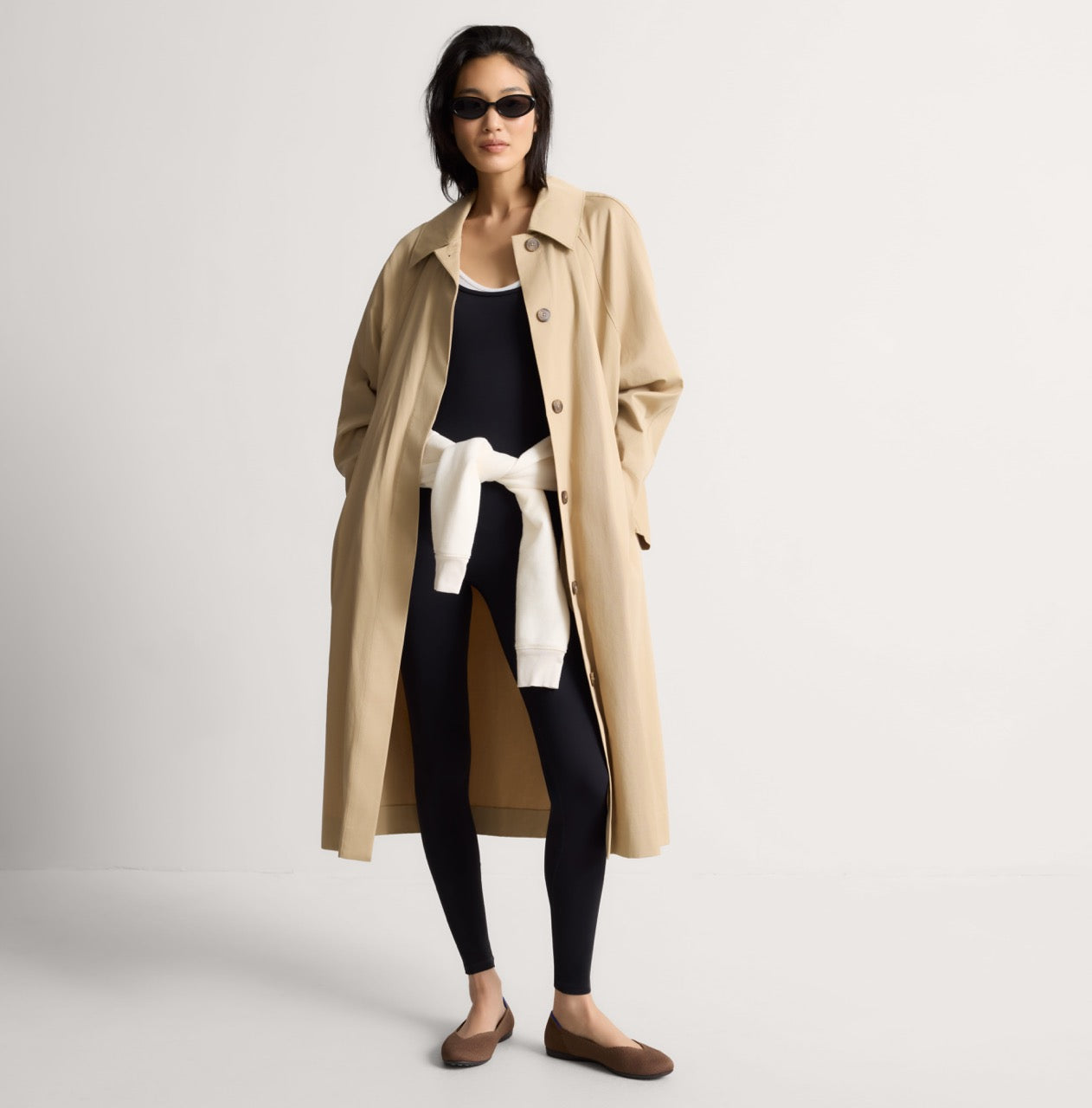 Rothy's The Daily Flat ballerine Minx marrone comode