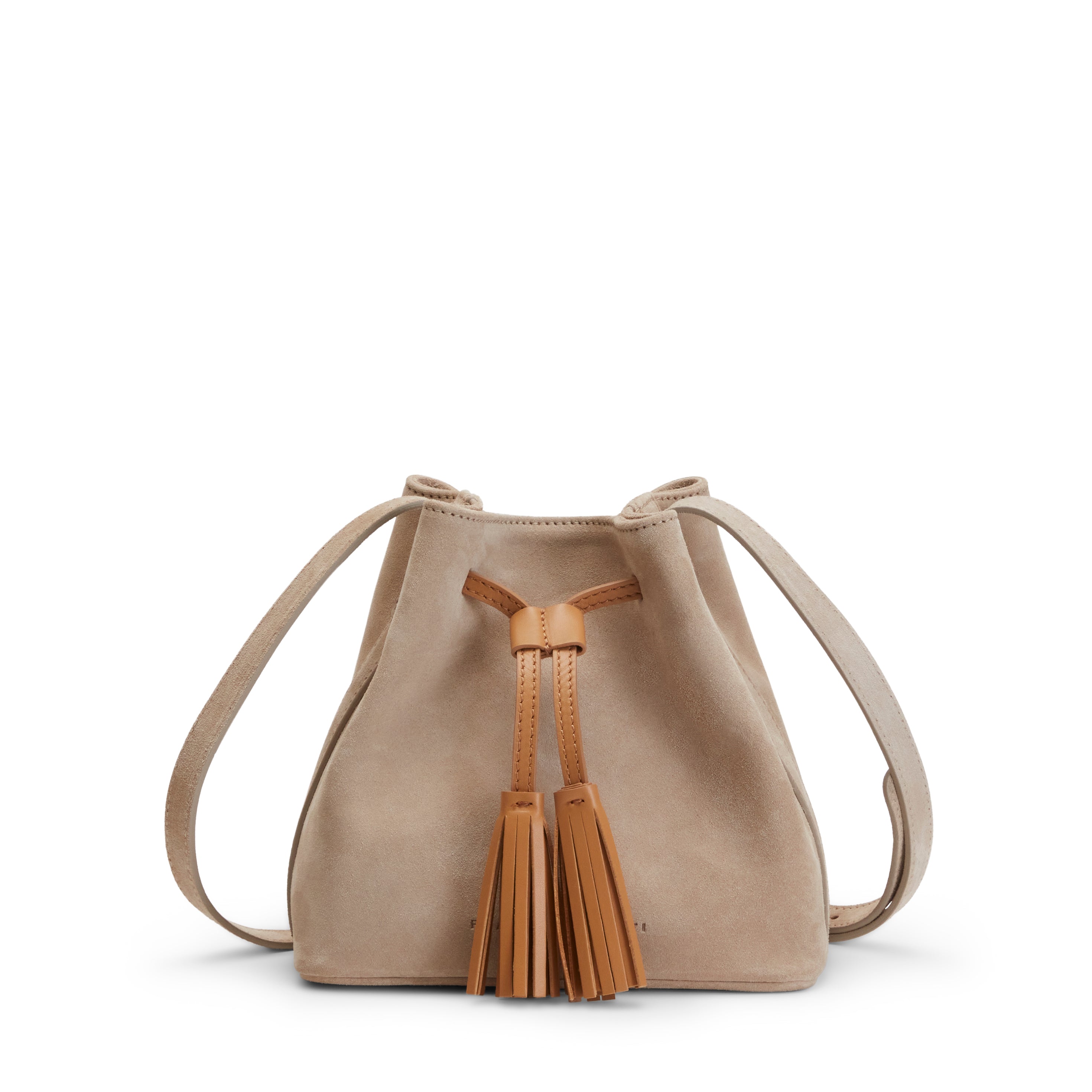 F.lli Rossetti 84730 Bucket Bag Donna Latte Suede