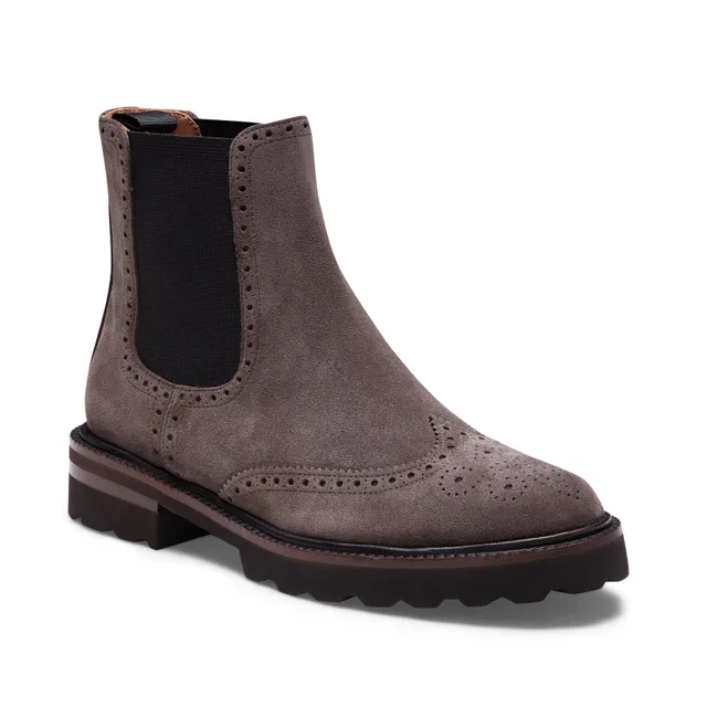 F.lli Rossetti 67946 Chelsea Stivaletti Suede Acciaio Brogue