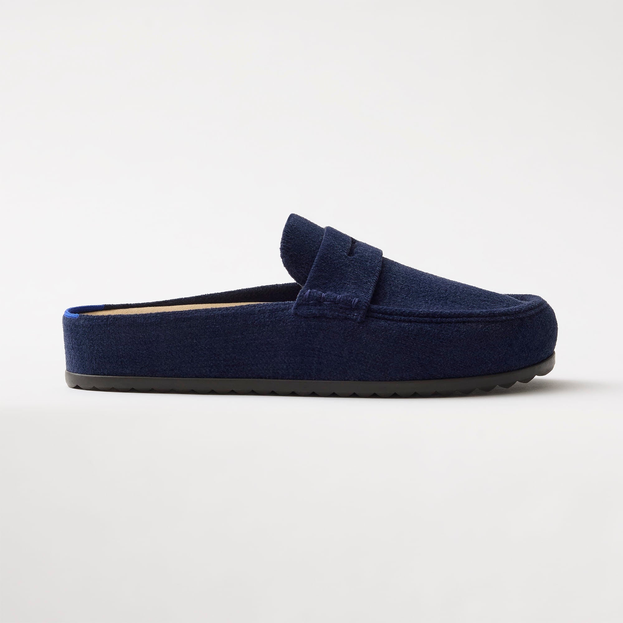 Rothy's Clogs The Penny Clog zoccoli ReVelvet Navy punta tonda