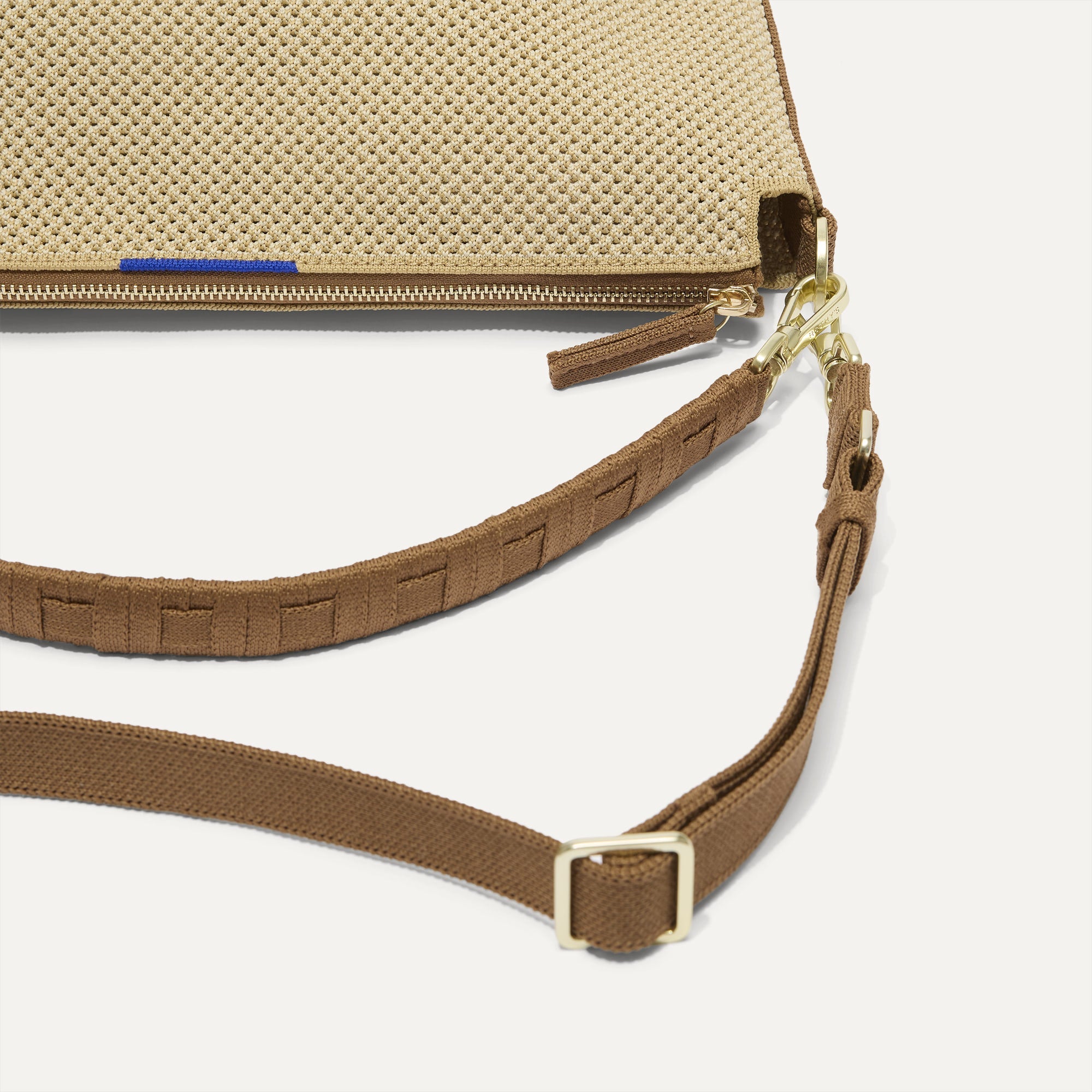 Rothy's The Daily Crossbody borsa tracolla beige Macadamia zip