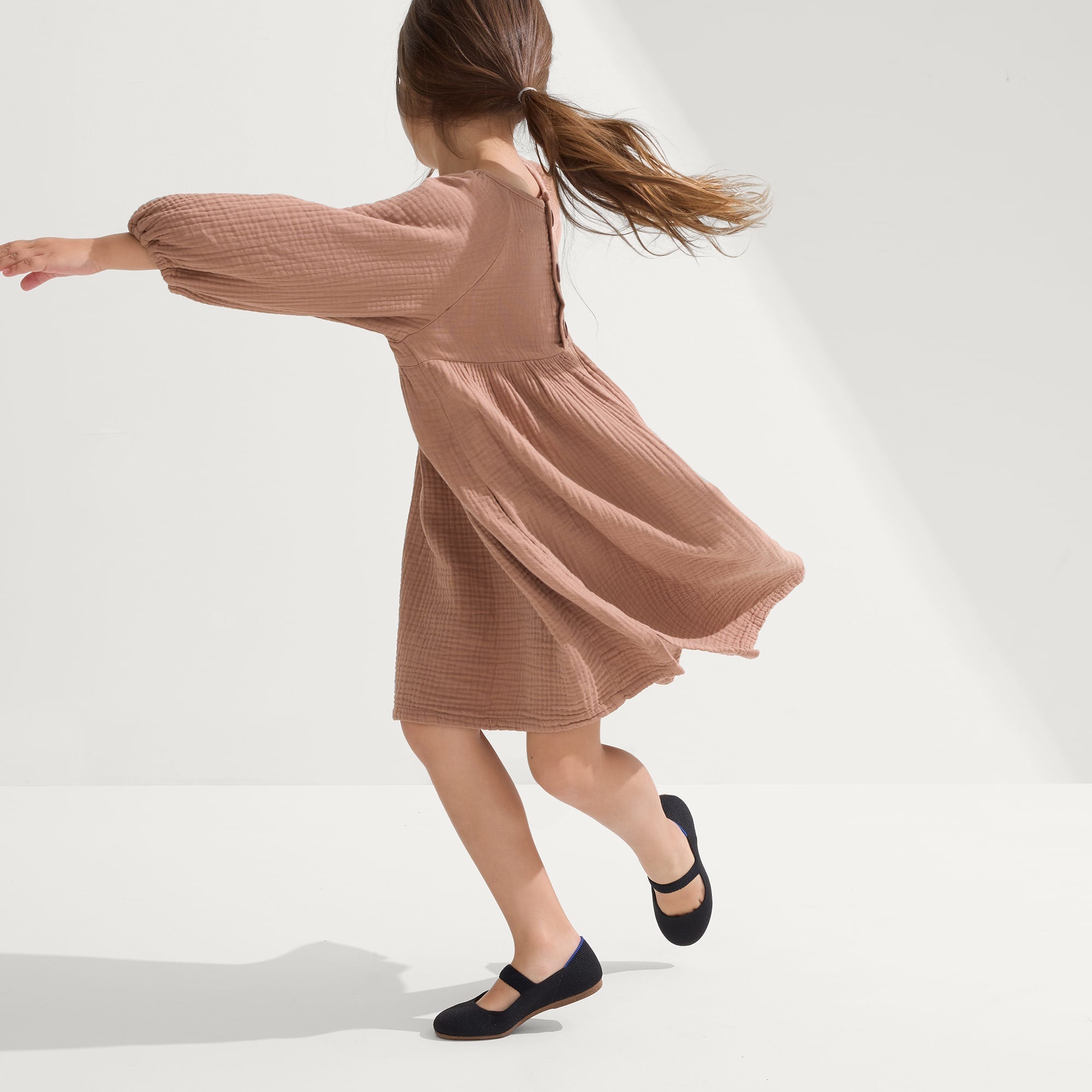 Rothy's The Kids Mary Jane ballerine bambina Black nere scuola