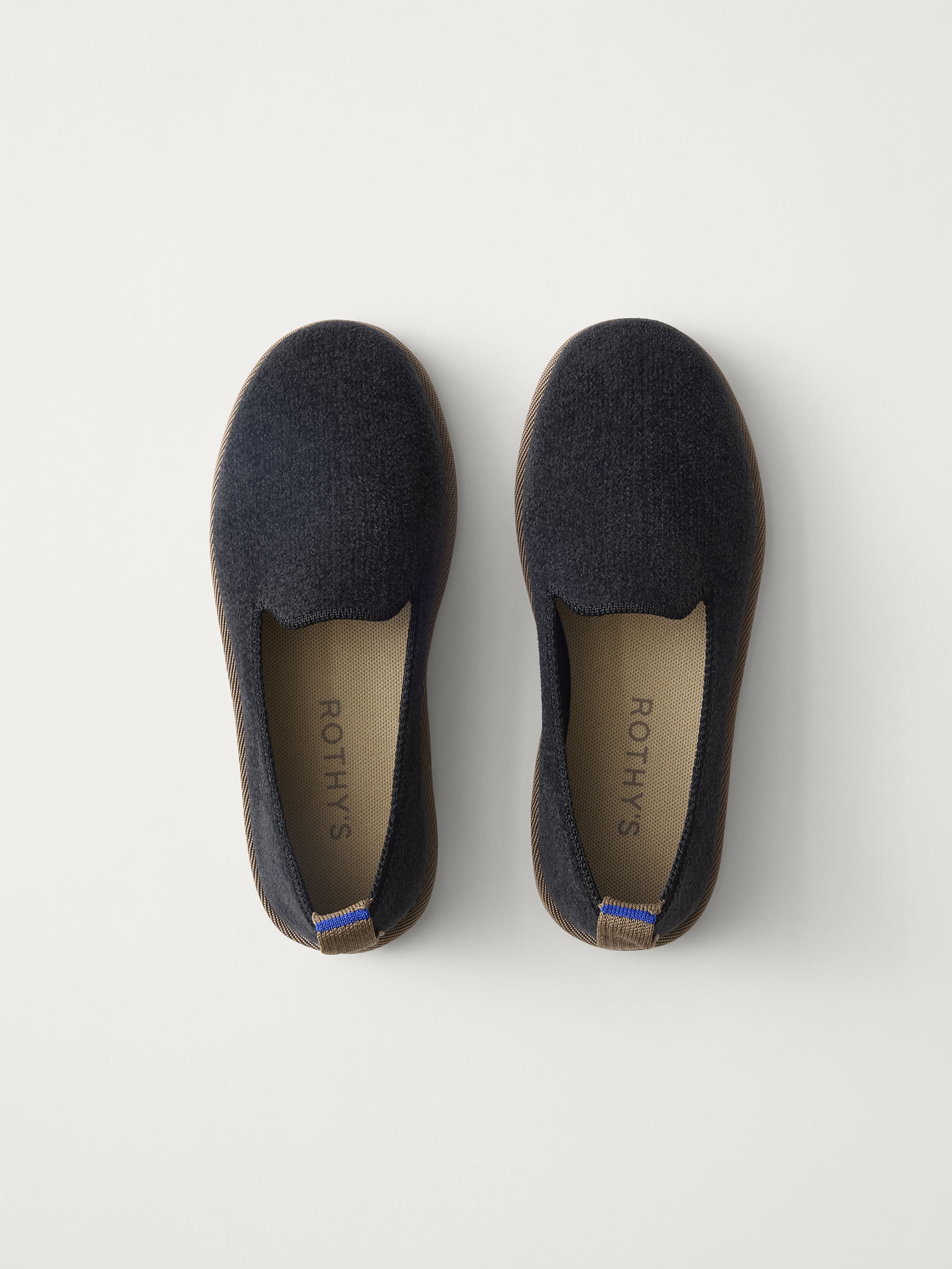 Rothy's The Mini Loafer mocassini bambino ReVelvet Black antiscivolo