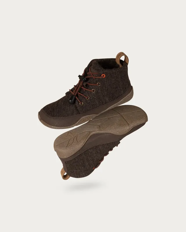 Wildling Shoes High Cut Marron brun stivaletti bimbo EU 28 lana