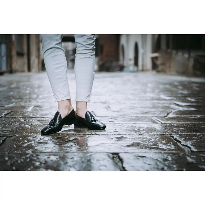 Sandro Barbera Barberine loafers mocassini uomo neri nappine