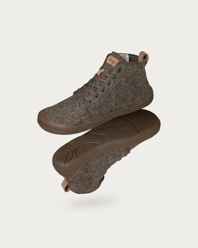 Wildling Shoes Feltro Sten scarpe invernali lana grigia