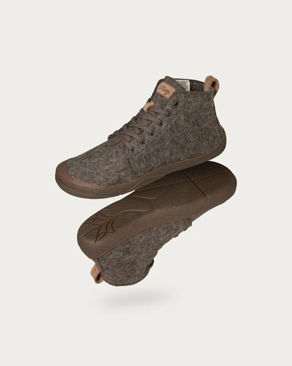 Wildling Shoes Feltro Sten scarpe invernali lana grigia