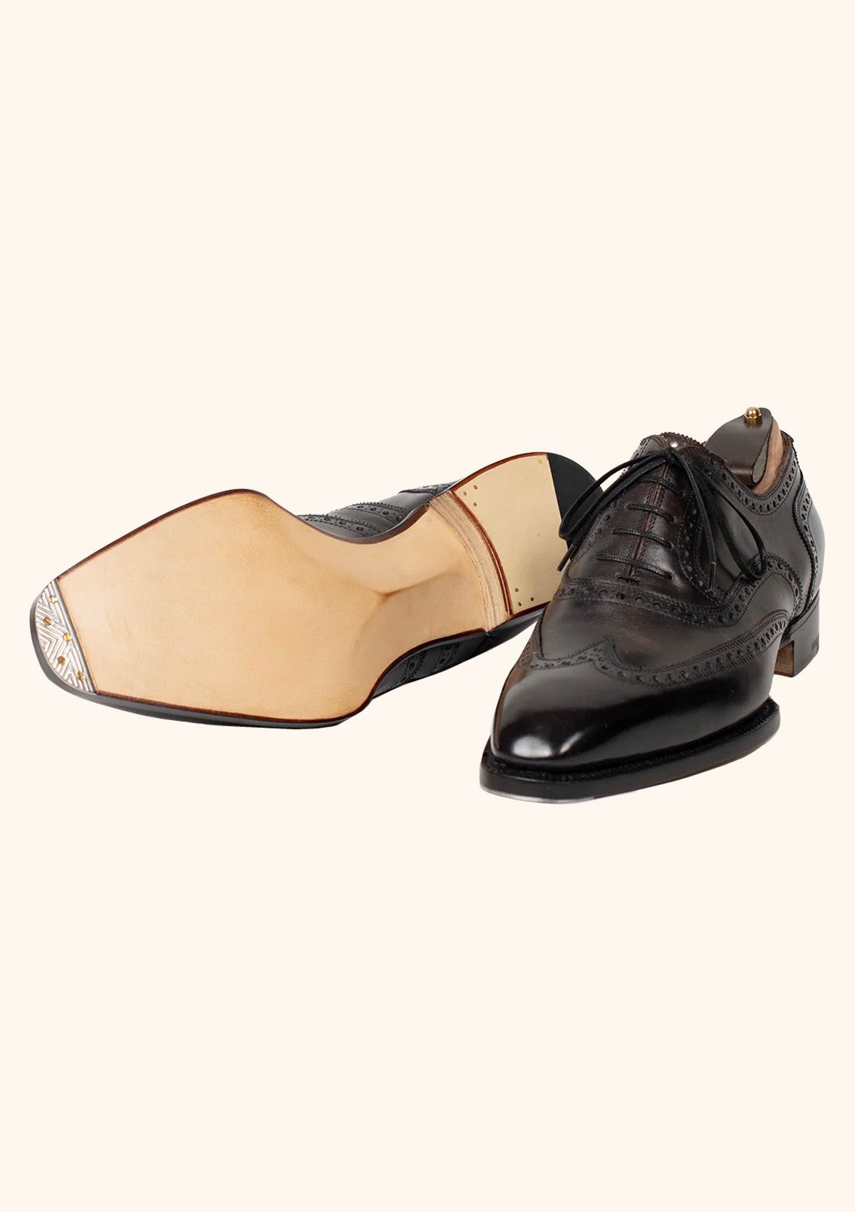 Stefano Bemer Oxfords T6351 francesine brogue acciaio