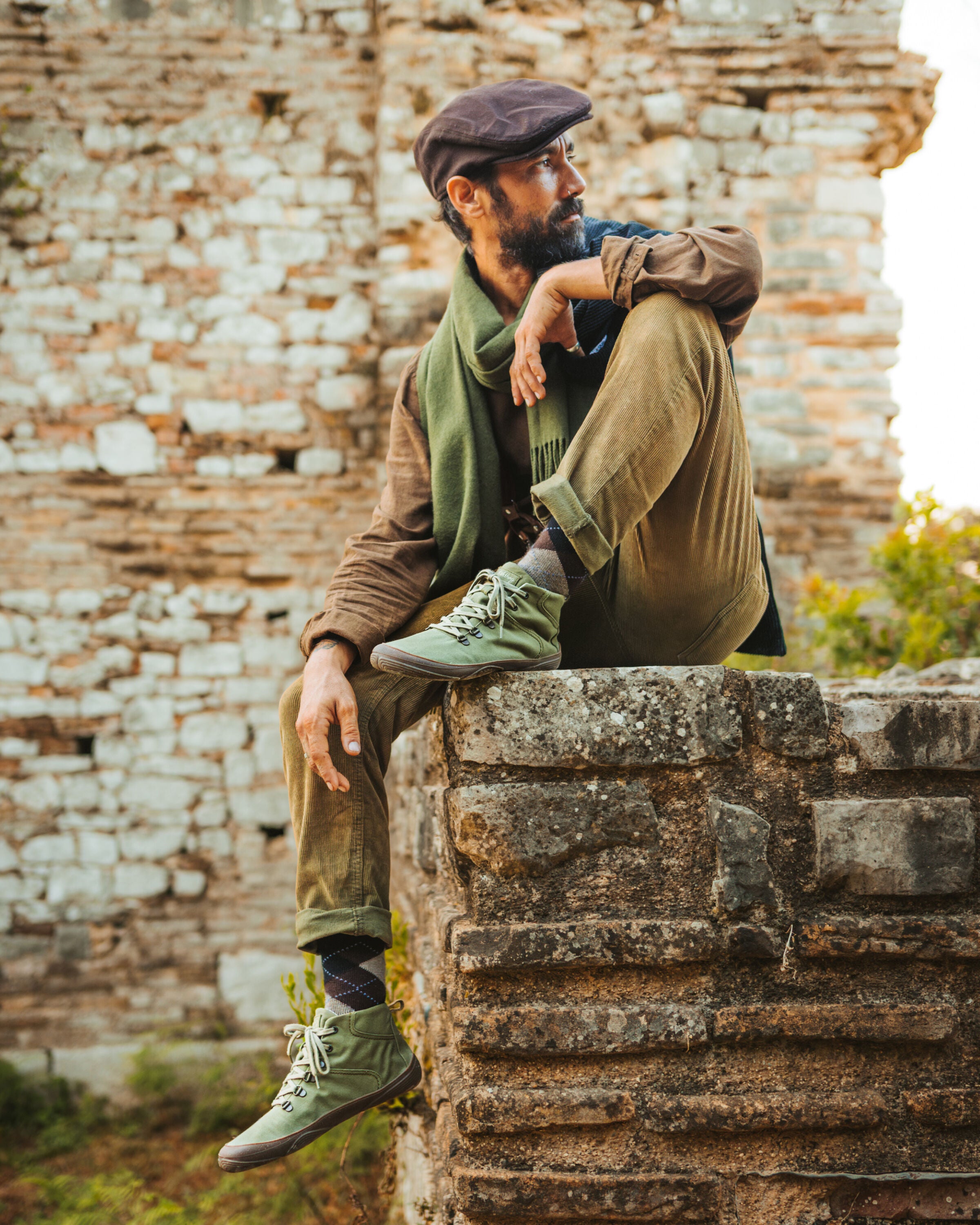 Wildling Marti khaki scarpe basse verde cotone impermeabile
