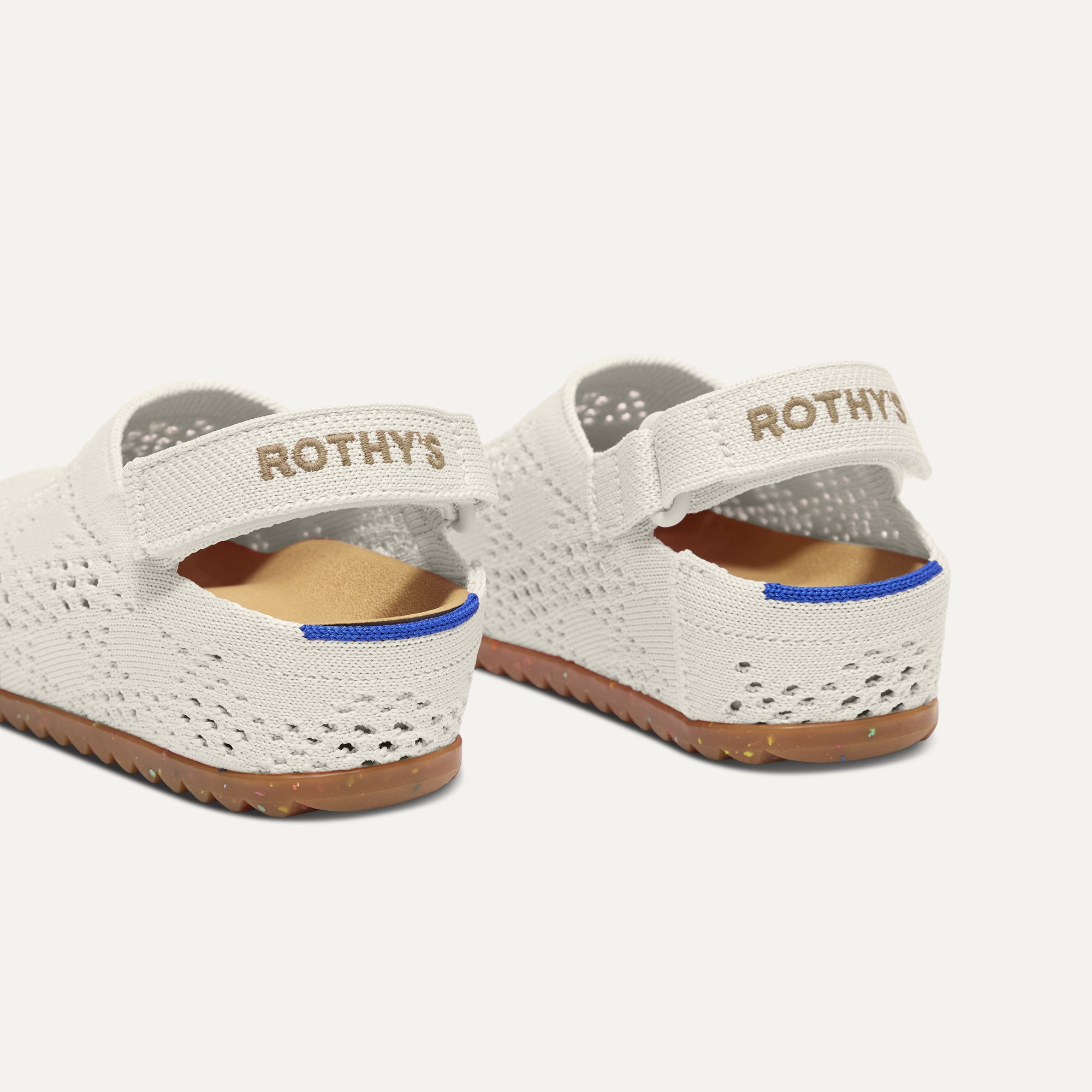 Rothy's The Kids Clog zoccoli bimbo White Crochet bianco