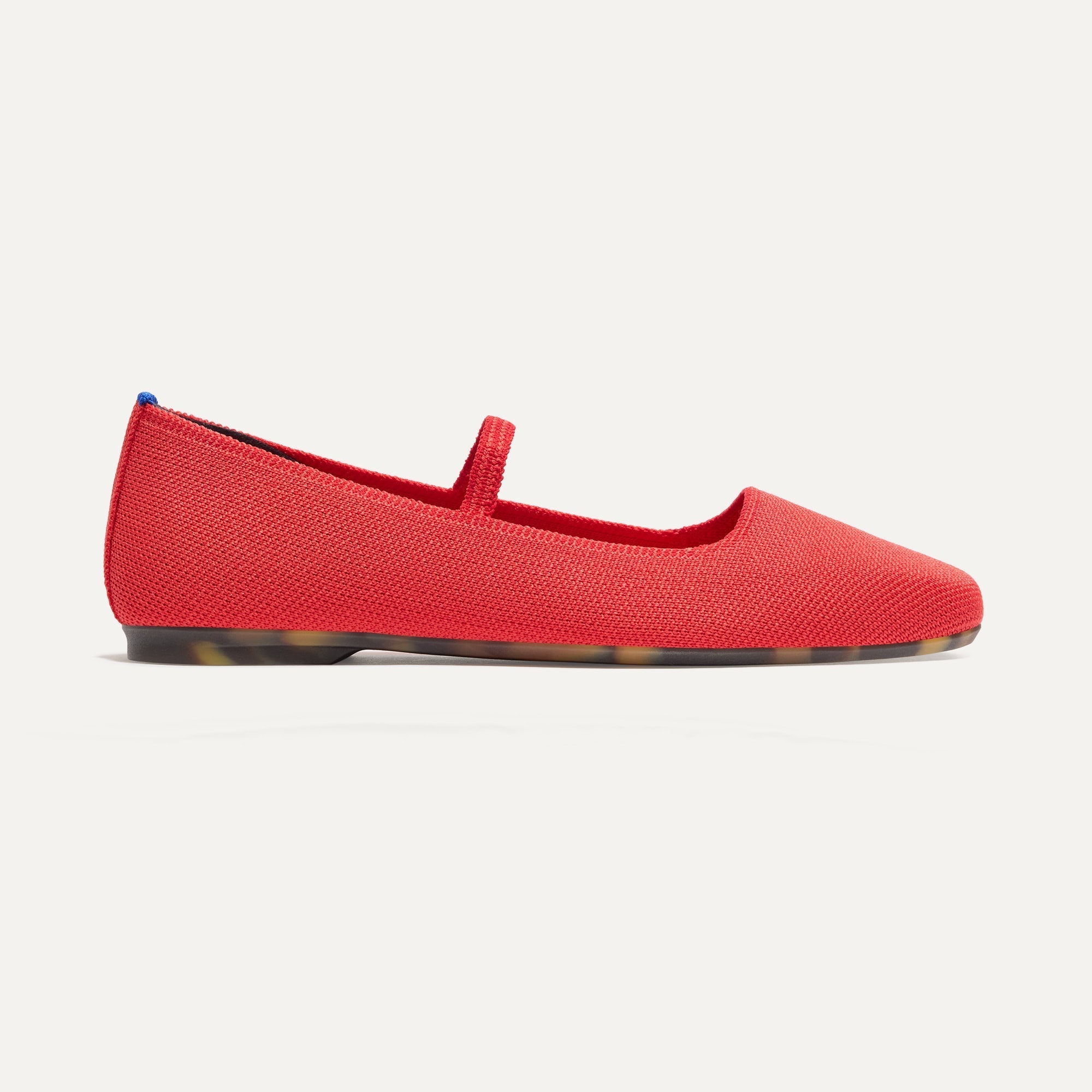 Rothy's The Max Square Mary Jane ballerine Red Hot rosse punta