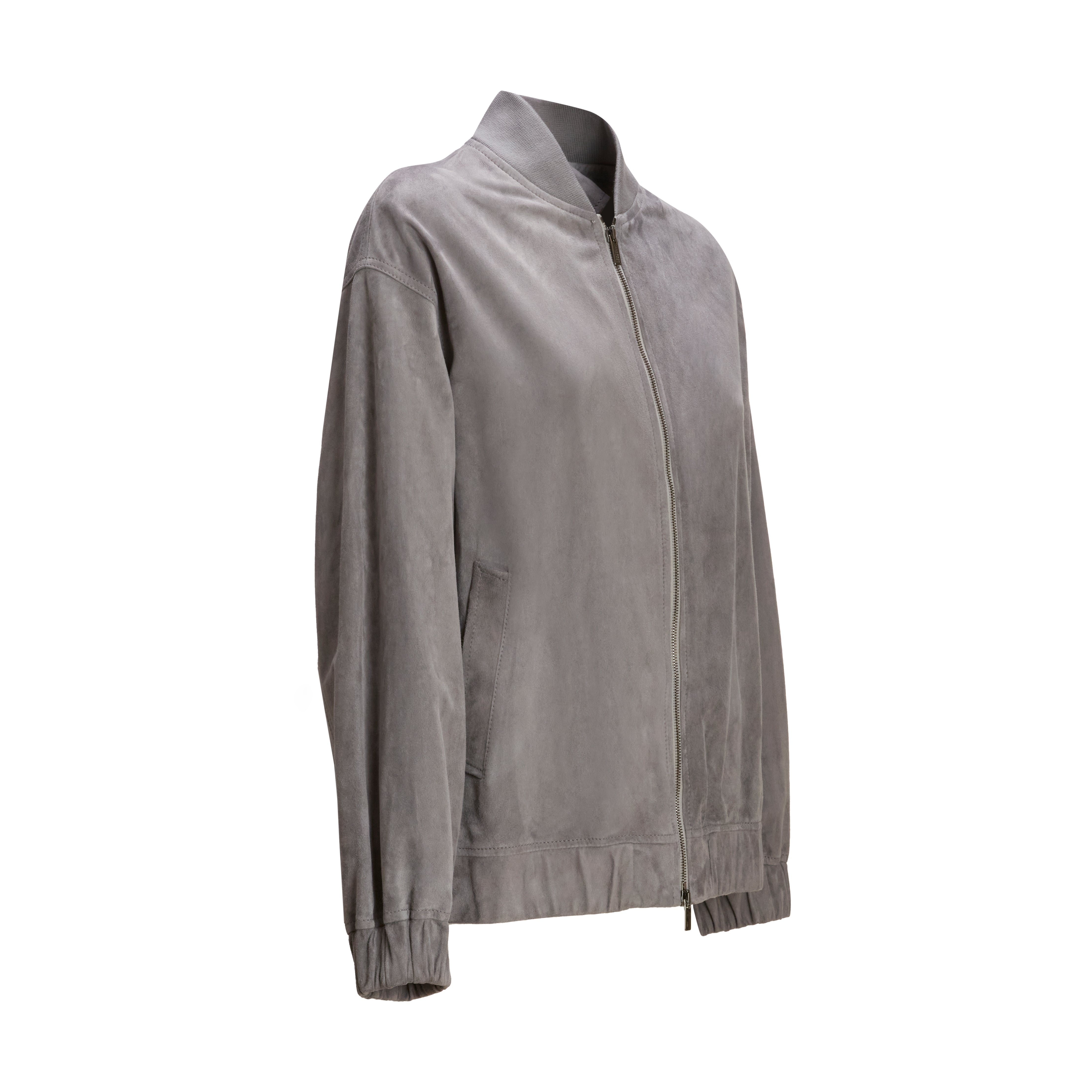 F.lli Rossetti Outerwear Woman 98405 Giubbino Grigio Suede