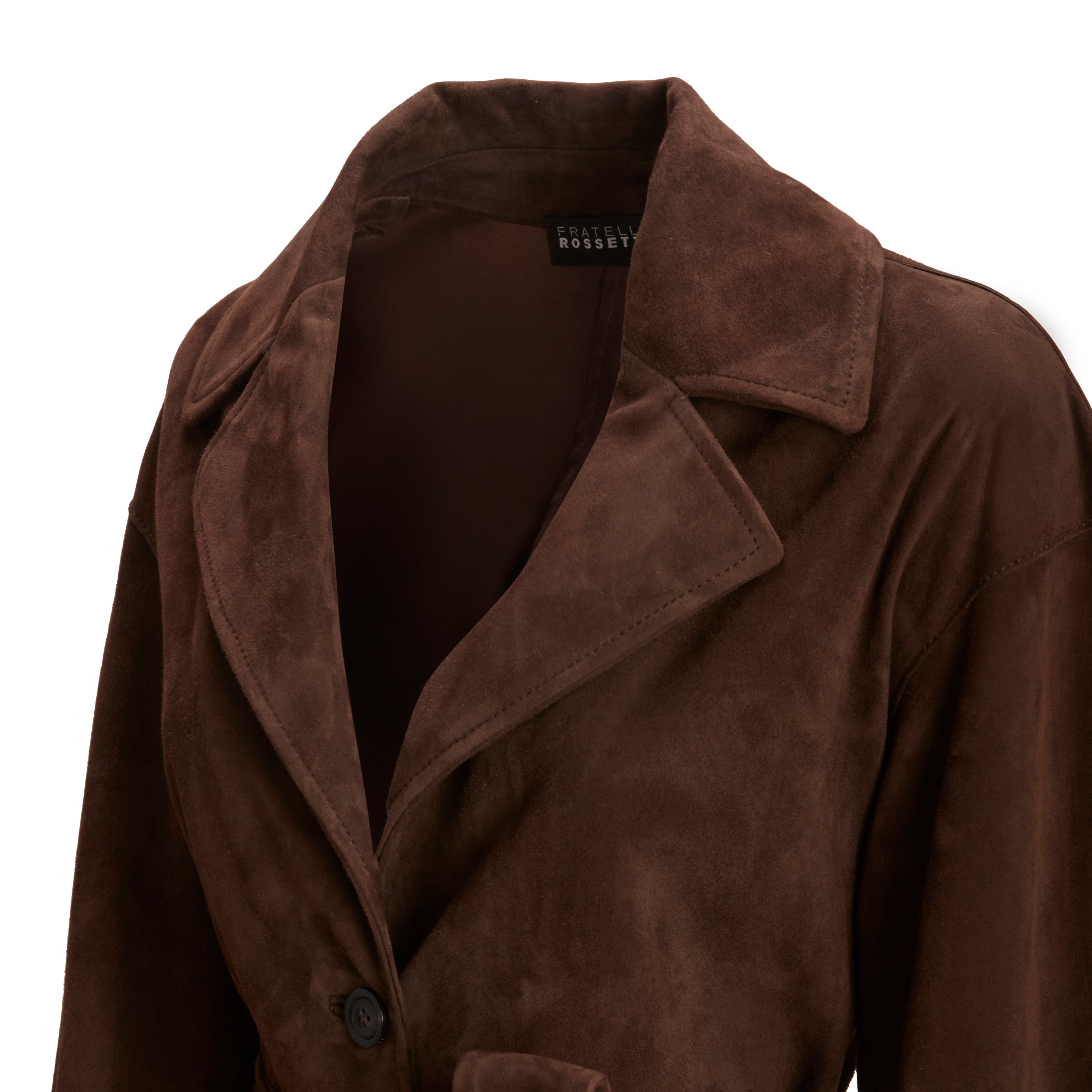 F.lli Rossetti 98325 Giacca Donna Suede Marrone Cioccolato