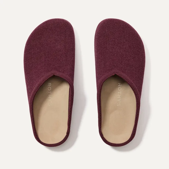 Rothy's The Casual Clog zoccoli donna ReVelvet Syrah bordeaux