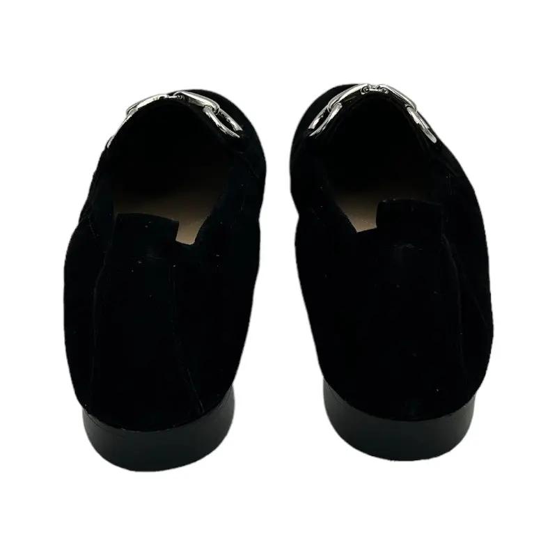 Sandro Barbera 4003 mocassini donna nero camoscio morsetto