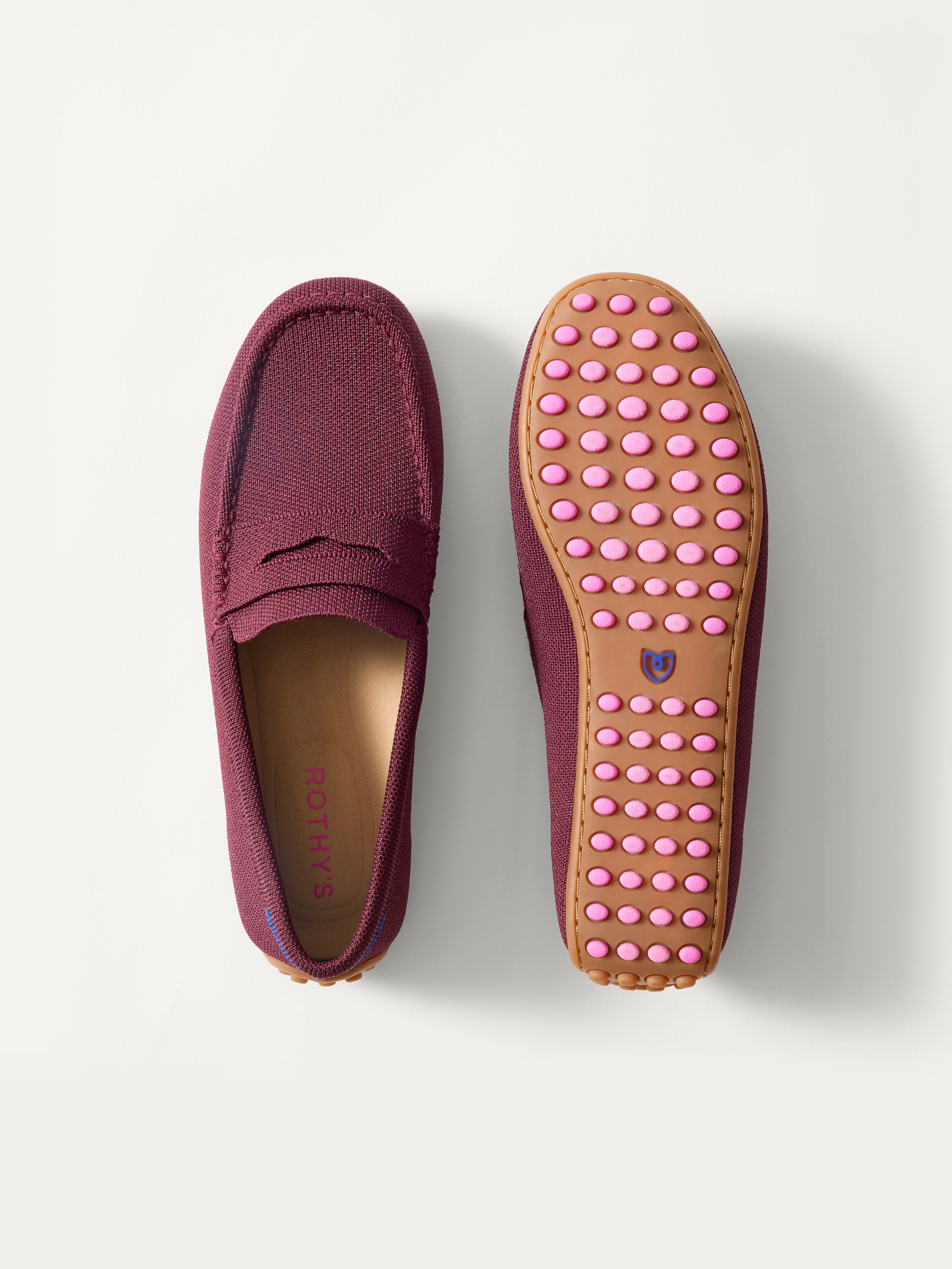 Rothy's The Daily Driver mocassini donna Fig viola maglia