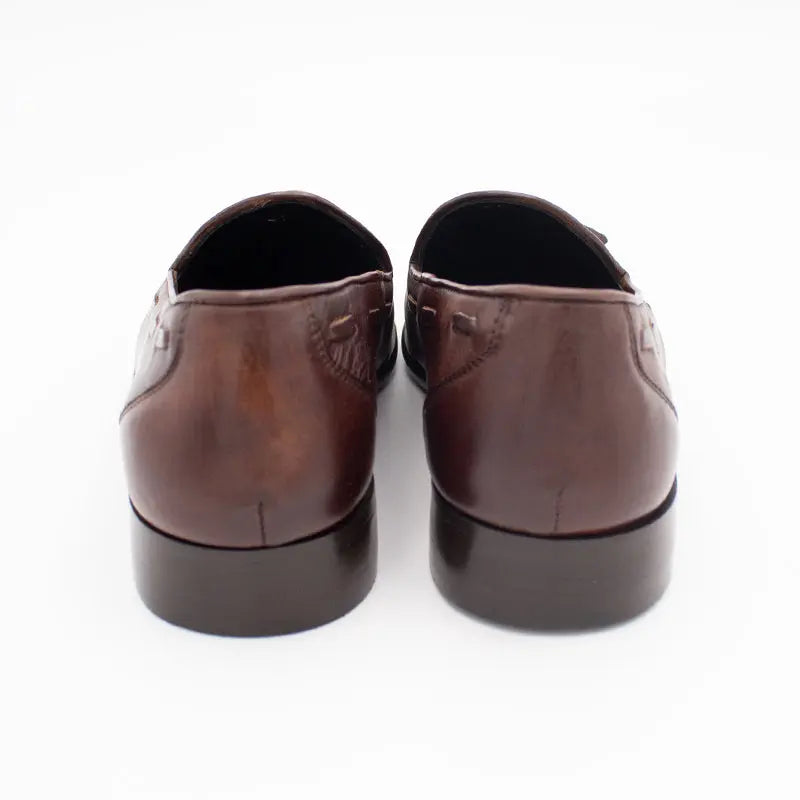 Sandro Barbera & Figli 5786 Mocassino Uomo Moro Pelle Lavata 45