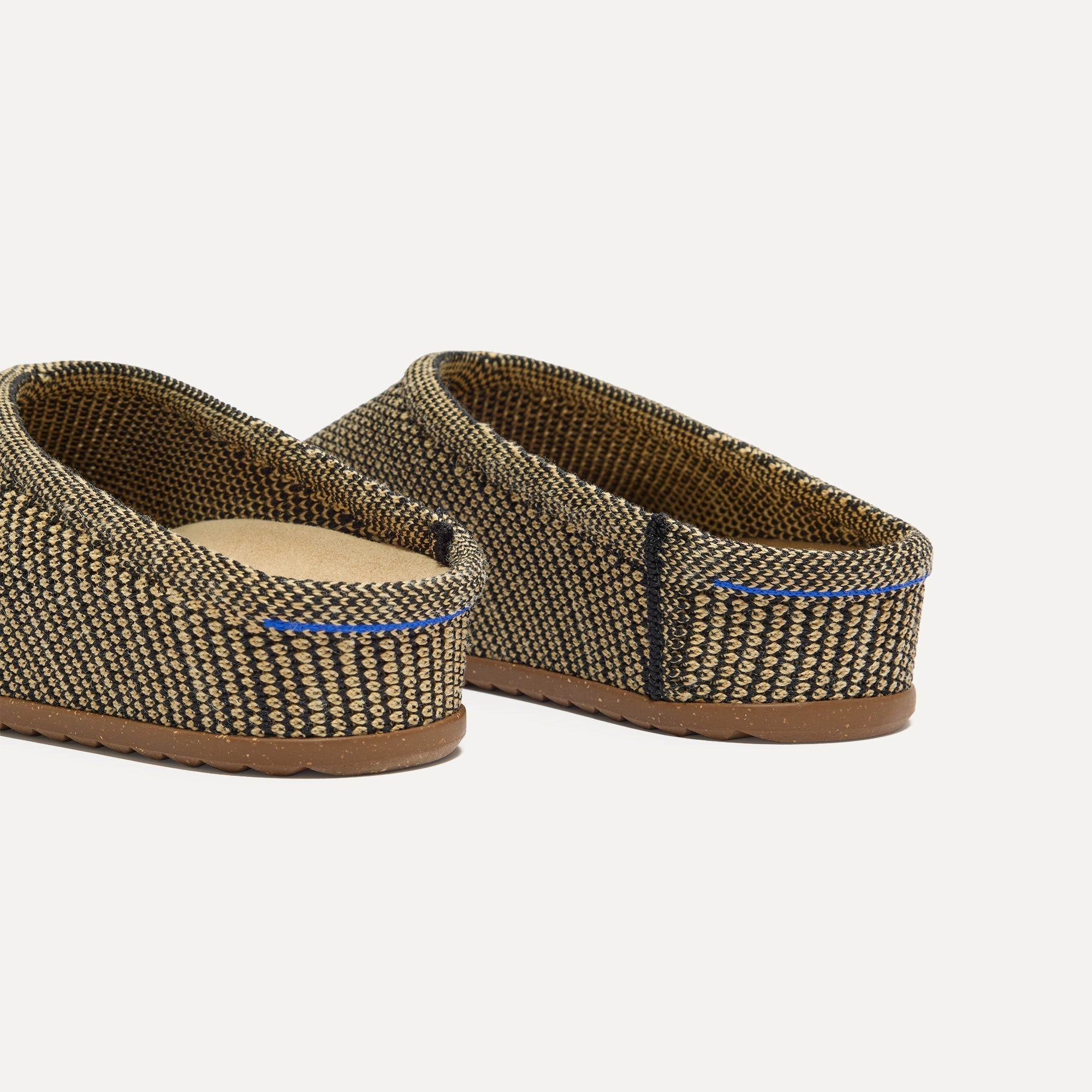 Rothy's The Casual Clog zoccoli donna Toffee Raffia bicolore