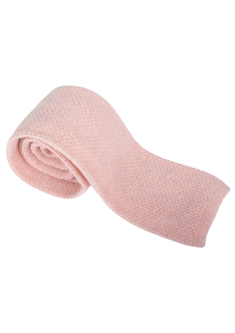 Stefano Bemer Maglia cravatta lana rosa pastello 8 cm