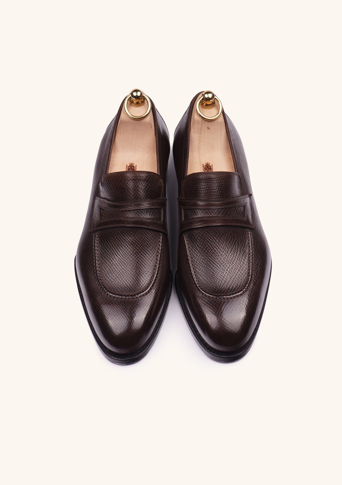 Stefano Bemer Loafers Mocassino Penny Marrone Scuro T1255