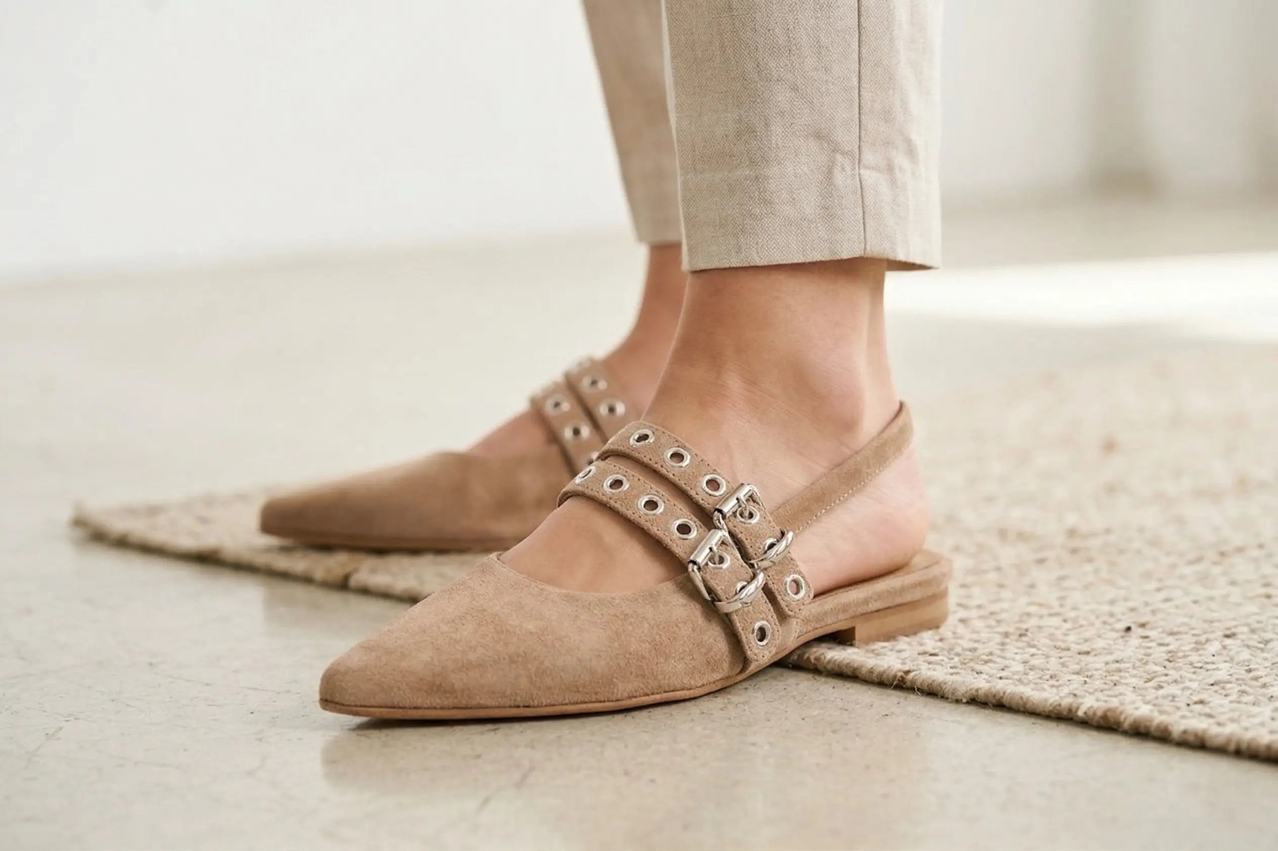 Sandro Barbera Marta 11 Sandalo Chanel Taupe Nappa