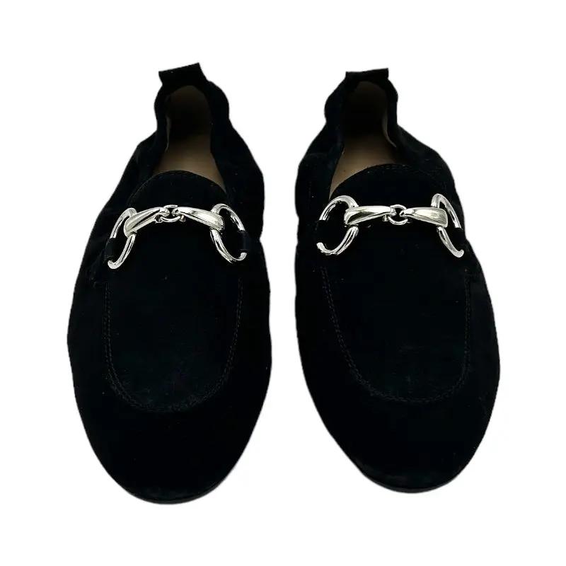 Sandro Barbera 4003 mocassini donna nero camoscio morsetto
