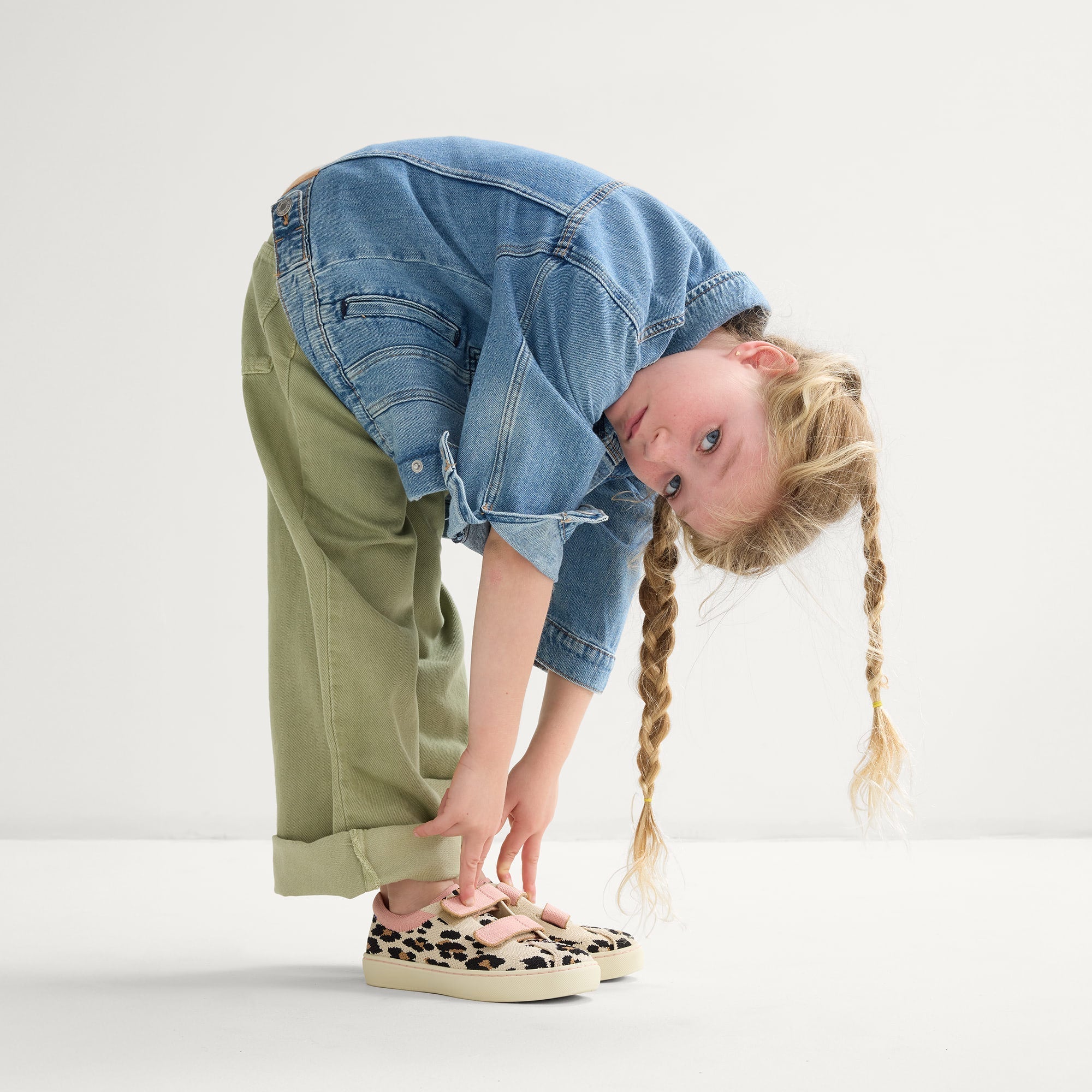 Rothy's The Kids Strap Sneaker scarpe bimba Cat Blush leopardo