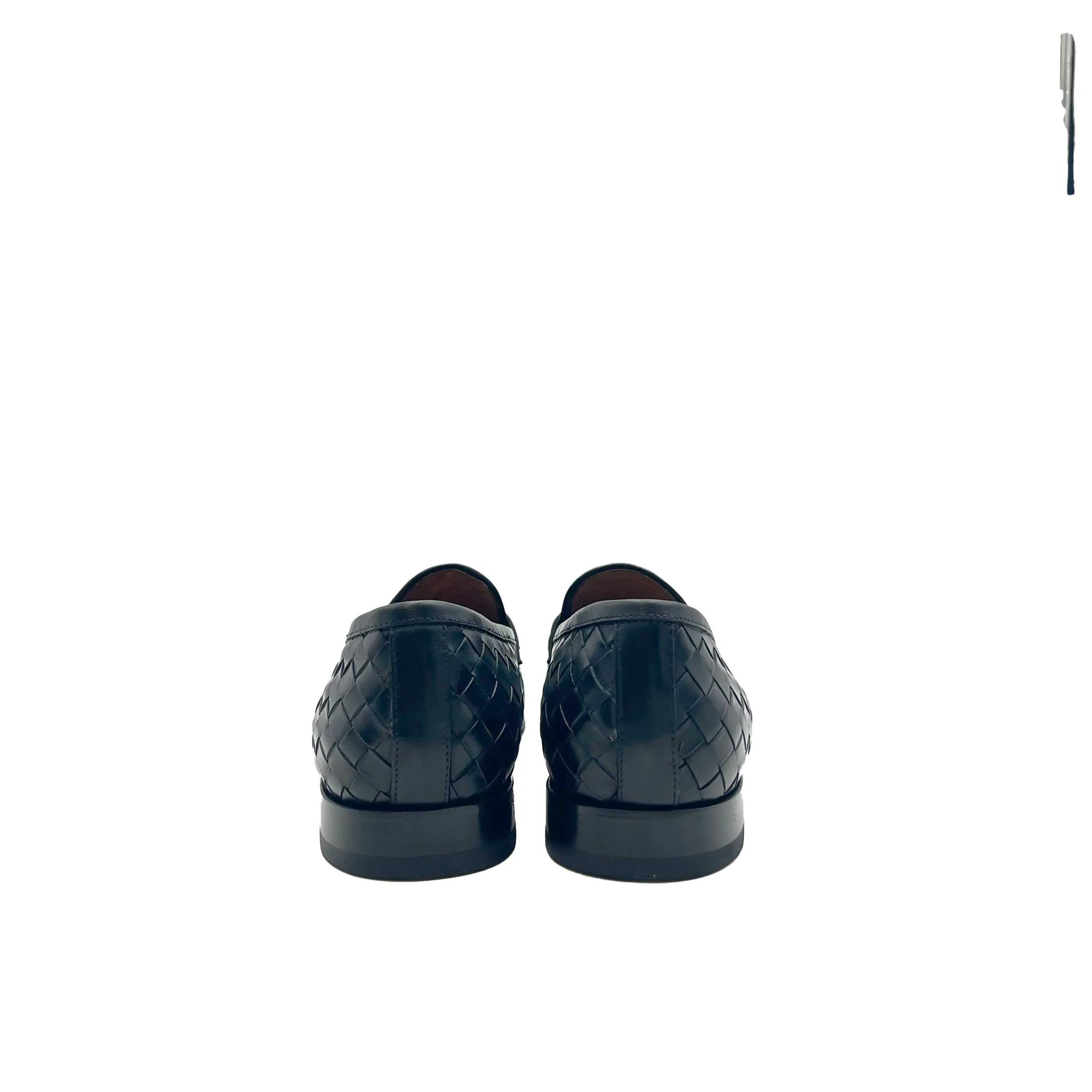 Sandro Barbera 42204 Penny Loafer mocassini uomo nero intreccio