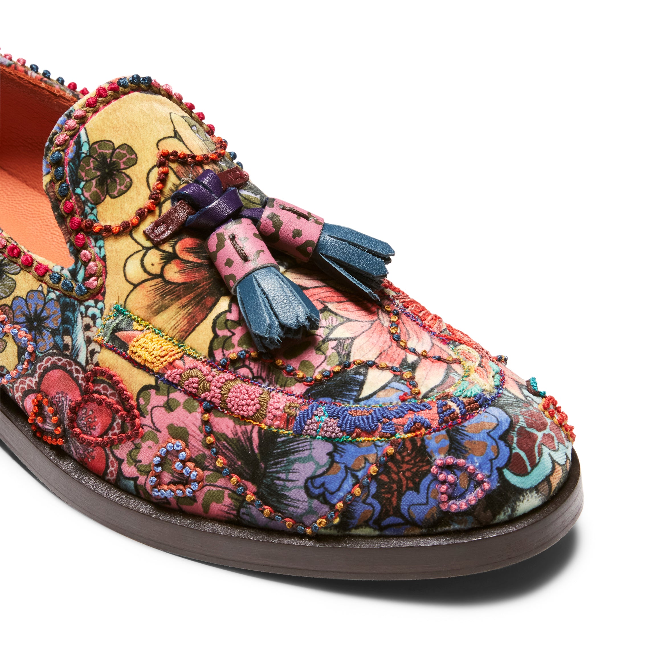 F.lli Rossetti Brera In Love mocassino donna velluto multicolor